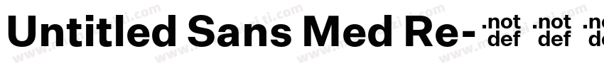 Untitled Sans Med Re字体转换
